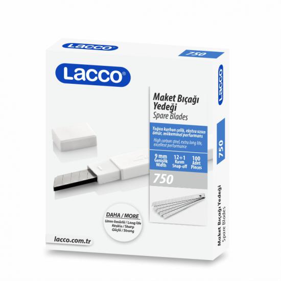 Lacco - Maket Bıçağı Yedeği - 9 mm - 100 Adet